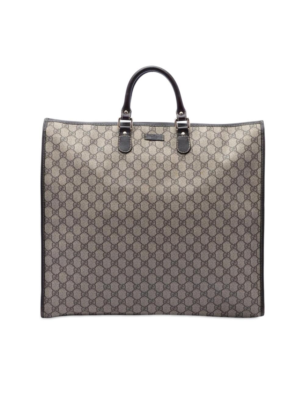 Gucci Gg Supreme Tote Pre-Loved Beige #344700G58B